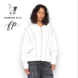 New Sandrine Rose by Free people off white Women’s Moto Jacket size Small